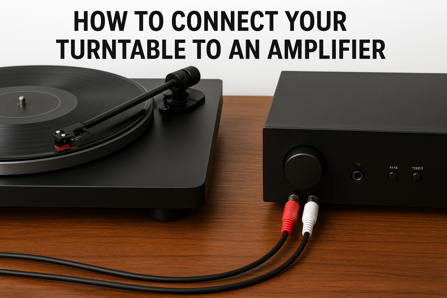 How to connect your turntable to an amplifier