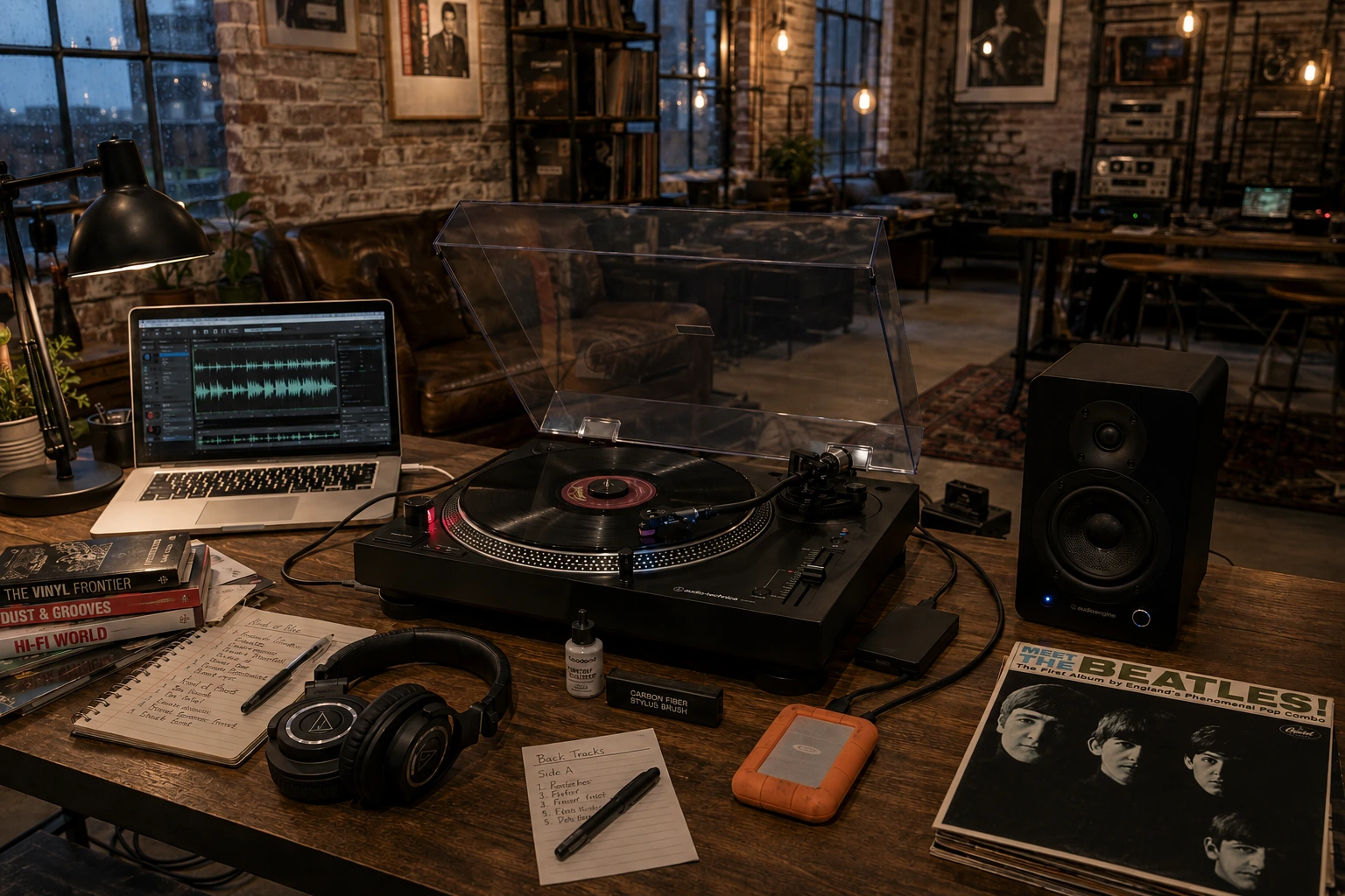 Audio-Technica AT-LP120XBT-USB direct-drive turntable with Bluetooth and USB