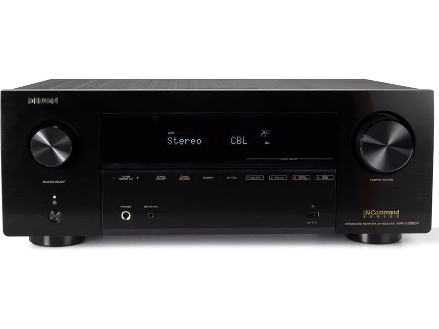 Denon AVR-X2800H AV receiver front view