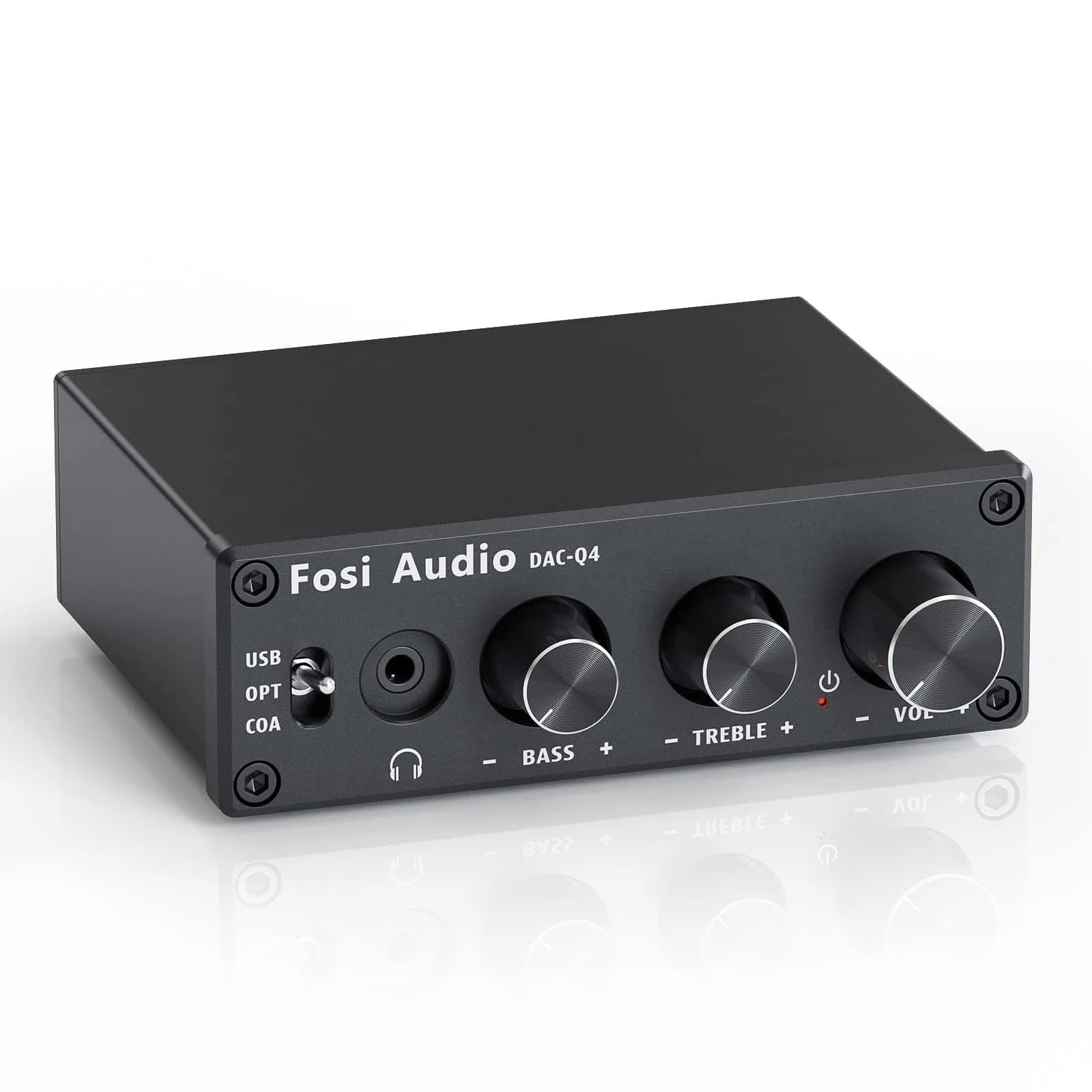 Fosi Audio Q4 compact USB optical and coaxial DAC headphone amplifier